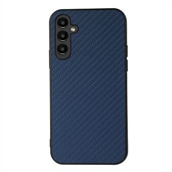 Voor Samsung Galaxy A14 5G / A14 4G Carbon Fiber Textuur Telefoonhoesje PU Leer Gecoat TPU Scratch Mobiele Telefoon Achterkant