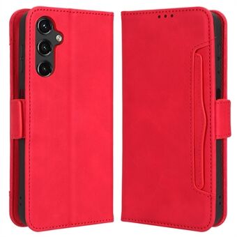 Voor Samsung Galaxy A14 5G PU lederen portemonnee schokbestendig hoesje Meerdere kaartsleuven Stand Magnetische full body beschermende telefoonhoes