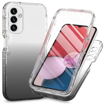 Voor Samsung Galaxy A14 5G Gradiënt Telefoonhoesje PC + TPU Schokbestendige Cover met PET Screenprotector