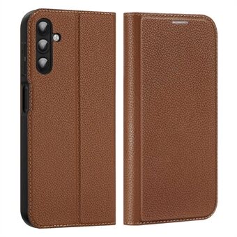 DUX DUCIS Skin X2-serie voor Samsung Galaxy A14 5G / A14 4G met kaartsleuven, leren hoesje met magnetische autosluiting voor telefoon.