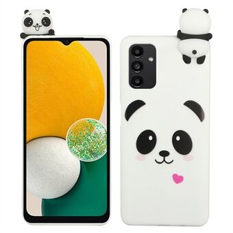 Voor Samsung Galaxy A14 5G Cartoon Patroon Telefoonhoesje 3D Dierenfiguur TPU+Siliconen Smartphone Cover