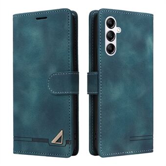 007 Serie Voor Samsung Galaxy A14 5G / 4G Skin-touch Lederen Portemonnee Telefoonhoesje Flip Stand Anti-drop Cover