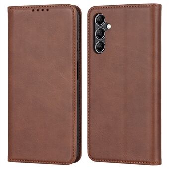 Voor Samsung Galaxy A14 5G PU lederen telefoonhoes kalfstextuur Stand portemonnee flip folio cover