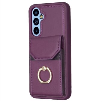 BF29 voor Samsung Galaxy A14 5G / 4G Smartphone Hoesje met Kaarthouder, Ring Kickstand, PU Leer + TPU Cover.