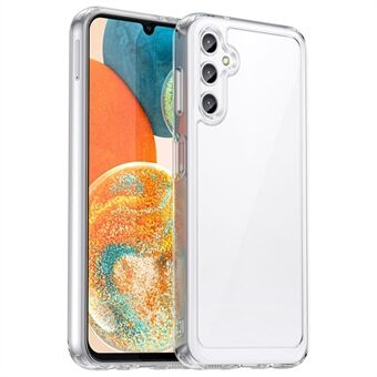 Voor Samsung Galaxy A14 5G Transparante Case TPU+Acryl Telefoonhoesje (Groot Achterlensgat)