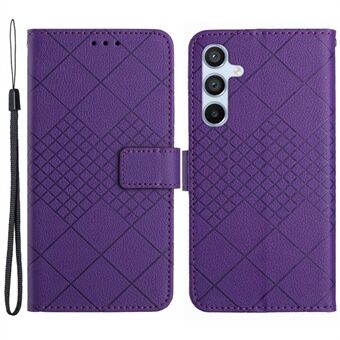 HT06 Voor Samsung Galaxy A14 5G / A14 4G Hoesje Litchi Textuur PU Lederen Flip Cover Portemonnee Telefoonhoesje