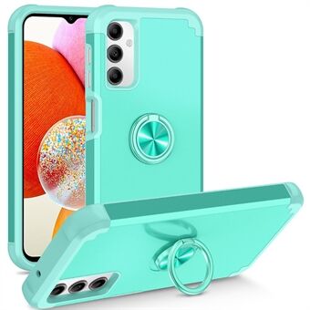 Voor Samsung Galaxy A14 4G / 5G hoesje met ringhouder vingerafdrukbestendige PC+TPU telefoonhoesje.