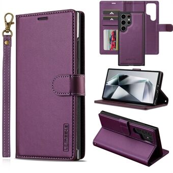 LC.IMEEKE L2 Serie voor Samsung Galaxy S23 Ultra Case PU Leren Portemonnee Afneembare Magnetische Telefoonhoes