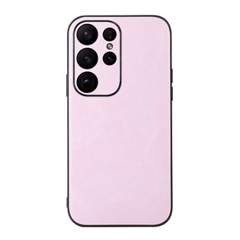 Voor Samsung Galaxy S23 Ultra Drop Protection Koeienhuid Textuur PU Leather Coating Phone Case Hard PC Soft TPU Cover