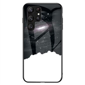 TPU PC gehard glas telefoonhoesje voor Samsung Galaxy S23 Ultra, anti-val schokbestendig hoesje Starry patroon bedrukte telefoonhoes