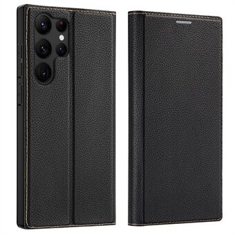 DUX DUCIS Skin X2-serie anti-drop telefoonhoesje voor Samsung Galaxy S23 Ultra, magnetisch automatisch sluitend PU-leer beschermend telefoonhoesje kaarthouder