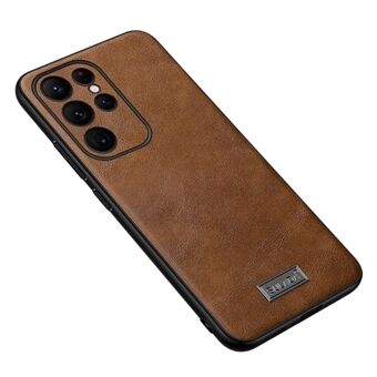 SULADA Voor Samsung Galaxy S23 Ultra Lichtgewicht PU Leer Gecoat TPU + PC Anti-drop Telefoon Case Beschermende Mobiele Telefoon Cover