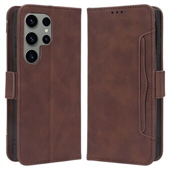 Voor Samsung Galaxy S23 Ultra Meerdere kaartsleuven PU lederen telefoonhoes Stand Wallet Flip Case