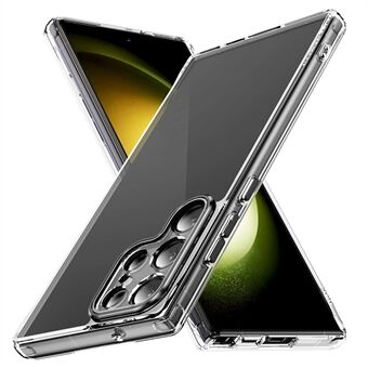 YSM voor Samsung Galaxy S23 Ultra Metalen Precieze Lens Uitsparing Telefoonhoesje Acryl+TPU Mobiele Cover