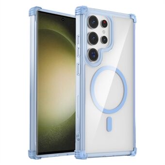 Voor Samsung Galaxy S23 Ultra hoesje compatibel met Magsafe TPU+PC versterkte hoeken.