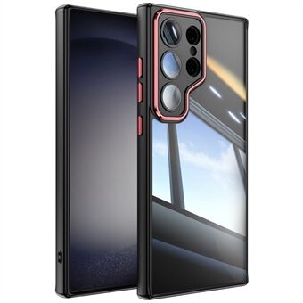 Voor Samsung Galaxy S23 Ultra hoesje met valbestendige TPU en acryl telefoonhoesje met geïntegreerde lensfilm.