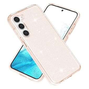 Voor Samsung Galaxy S23 Glittery Powder Soft TPU + Hard PC Phone Case Anti- Scratch mobiele telefoonhoes