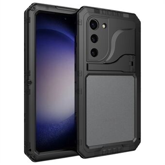 Voor Samsung Galaxy S23 IP68 waterdichte Defender-hoes van metaal + siliconen standaard telefoonhoes met schermbeschermer