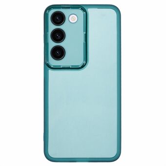 DKSM-serie voor Samsung Galaxy S23-hoes elektrogoudvergulde camera-frame TPU-telefoonhoes