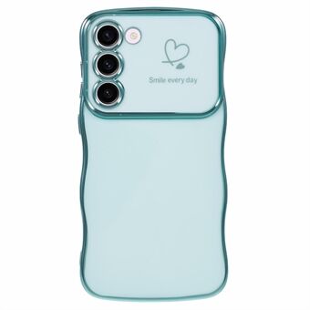 Voor Samsung Galaxy S23 Hoesje Liefde Harten TPU Telefoonhoesje Krullerig Golf Frame Groot Venster