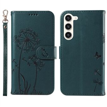 Voor Samsung Galaxy S23 Leren Hoesje Portemonnee Telefoonhoesje Paardenbloem Inslag