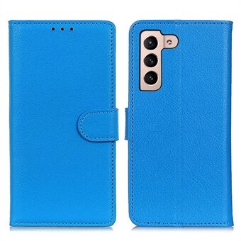 PU lederen telefoonhoes voor Samsung Galaxy S23, Litchi Texture Flip Wallet Cover met opvouwbare Stand