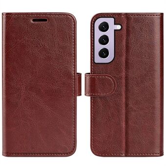 Voor Samsung Galaxy S23 PU Leather Stand Wallet Case Crazy Horse Textuur Folio Flip Anti- Scratch Telefoon Cover
