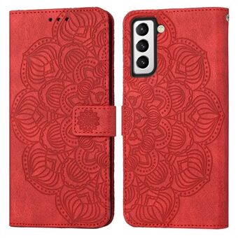 Voor Samsung Galaxy S23 Mandala Flower bedrukt PU lederen Stand Case magnetische sluiting telefoon portemonnee Cover