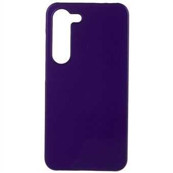 Voor Samsung Galaxy S23 hard plastic rubberen glanzende telefoonhoes achterkant beschermer mobiele telefoonhoes