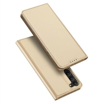 DUX DUCIS Skin Pro serie voor Samsung Galaxy S23 PU lederen kaarthouder Hoesje Anti- Scratch Opvouwbare Stand telefoonhoes