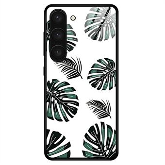 Voor Samsung Galaxy S23 TPU + PC + Gehard Glas Anti- Scratch Anti-drop Case Stijlvolle Patroon Afdrukken Mobiele Telefoon Beschermhoes