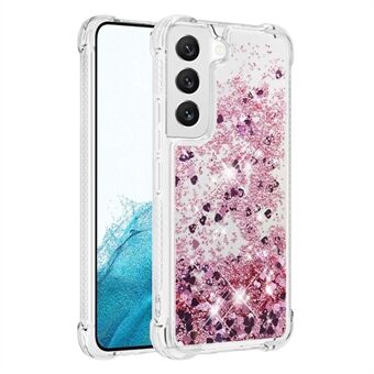 Voor Samsung Galaxy S23 YB Quicksand Series-1 Anti-drop Telefoon Cover Vloeibare Drijvende Glitter Pailletten Beschermende TPU Telefoon case