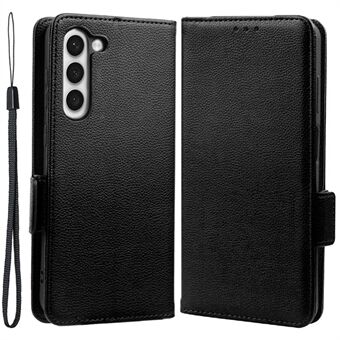 Anti- Scratch Litchi textuur telefoonhoes voor Samsung Galaxy S23, Stand portemonnee PU lederen magnetische sluiting Folio Flip telefoonhoes