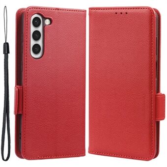 Anti- Scratch Litchi textuur telefoonhoes voor Samsung Galaxy S23, Stand portemonnee PU lederen magnetische sluiting Folio Flip telefoonhoes