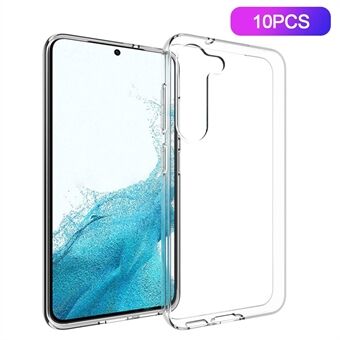 Voor Samsung Galaxy S23 10 stks / pak transparante TPU telefoon achterkant binnenste watermerk-vrije mobiele telefoonhoes