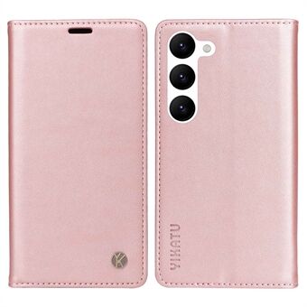 YIKATU YK-001 Voor Samsung Galaxy S23 PU Leer Drop-proof Case Magnetische Auto Sluiting Telefoon Stand Wallet Cover
