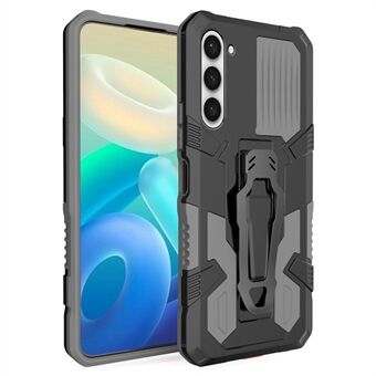 MechWarrior Project voor Samsung Galaxy S23 Riemclip Holster Case TPU + PC Hybrid Robuuste Beschermende Telefoon Cover met Kickstand