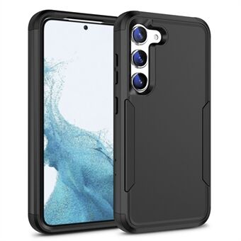 Voor Samsung Galaxy S23 Commuter Series 3-in-1 Telefoonhoesje TPU Hard PC Krasbestendige Mobiele Telefoon Achterkant - Zwart