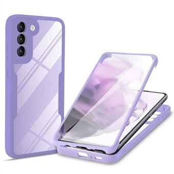 Voor Samsung Galaxy S23 Acryl + TPU Clear Phone Case Camera Lens Protection Phone Cover met PET Screen Film