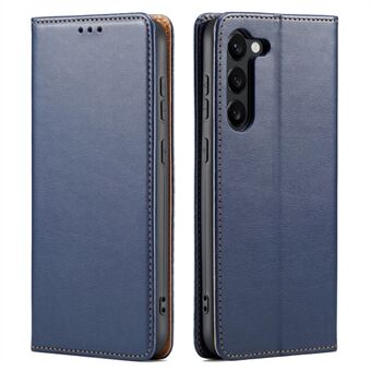 FIERRE SHANN voor Samsung Galaxy S23 Stand Case Wallet Beschermende lederen telefoonhoes