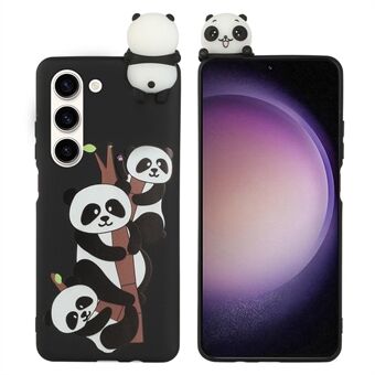 Slanke telefoonhoes voor Samsung Galaxy S23 TPU-hoes YX-patroon bedrukte telefoonhoes met 3D-figuur