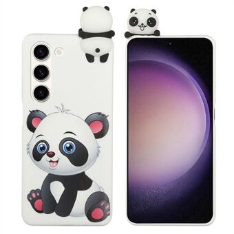 Slanke telefoonhoes voor Samsung Galaxy S23 TPU-hoes YX-patroon bedrukte telefoonhoes met 3D-figuur