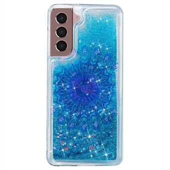 Voor Samsung Galaxy S23 Mobiele Telefoon Case Liquid Quicksand Embossing Patroon Telefoon TPU Cover