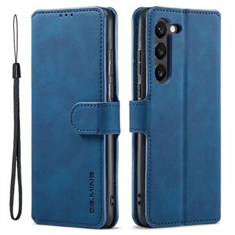 DG.MING Voor Samsung Galaxy S23 Retro PU lederen Stand schokbestendige portemonnee telefoonhoes