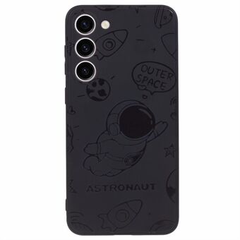 Voor Samsung Galaxy S23 precieze uitsparing TPU telefoonhoes Space astronaut patroon telefoonhoes