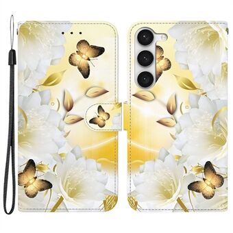 Voor Samsung Galaxy S23-hoesje met PU-leer, standaard, magnetische sluiting en telefoonhoesje.