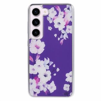 Voor Samsung Galaxy S23 Hoesje PC+TPU Electroplating IMD Patroon Telefoonhoesje