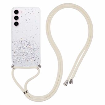 AW-serie Sparkle Epoxy TPU Hoesje voor Samsung Galaxy S23 met Lanyard Beschermende Telefoonhoes