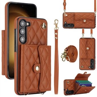 026 Voor Samsung Galaxy S23 Kickstand Hoesje met Kaartsleuven en Crossbody Telefoonhoesje