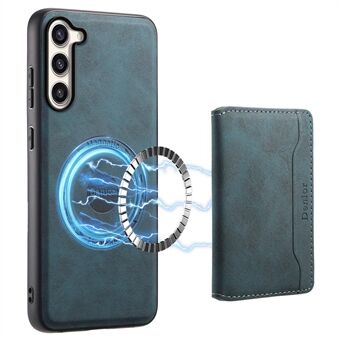 DENIOR D13 hoesje voor Samsung Galaxy S23+ van leer + PC + TPU telefoonhoesje met afneembare kaarthouder